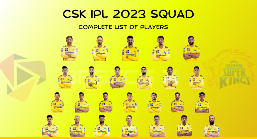 CSK IPL 2023 Squad