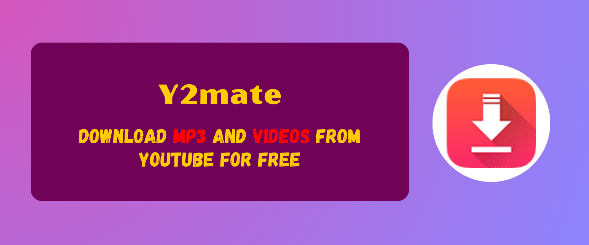 Download mp3s and Videos From YouTube