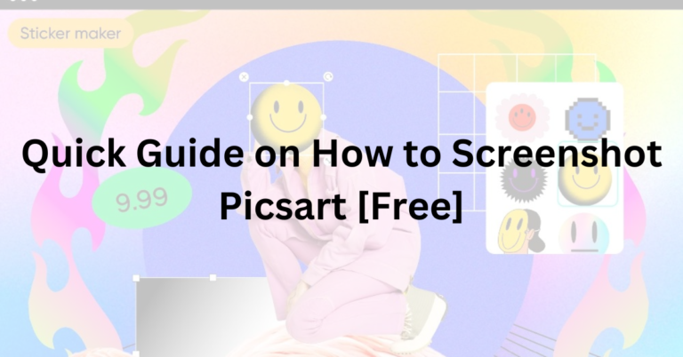 how to screenshot picsart